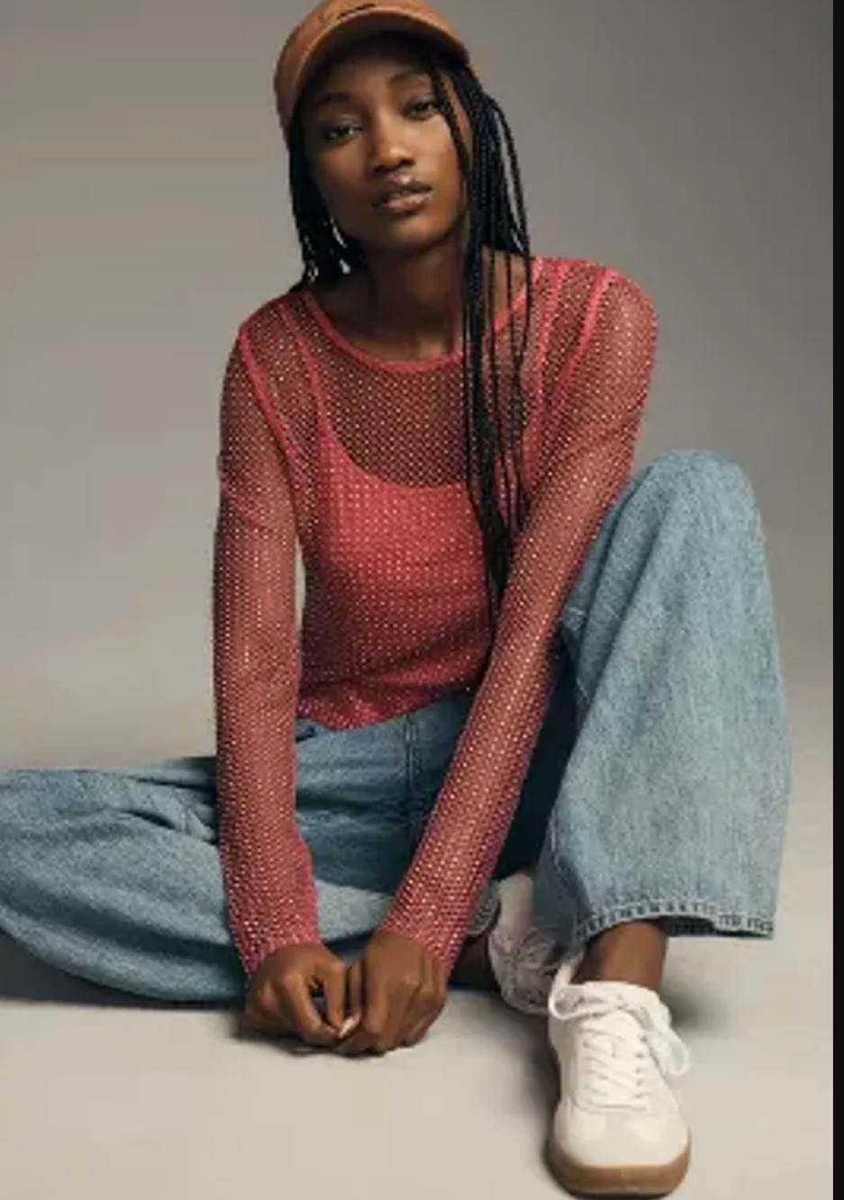 Sunday in Brooklyn Mesh Sparkle Top - New Medium